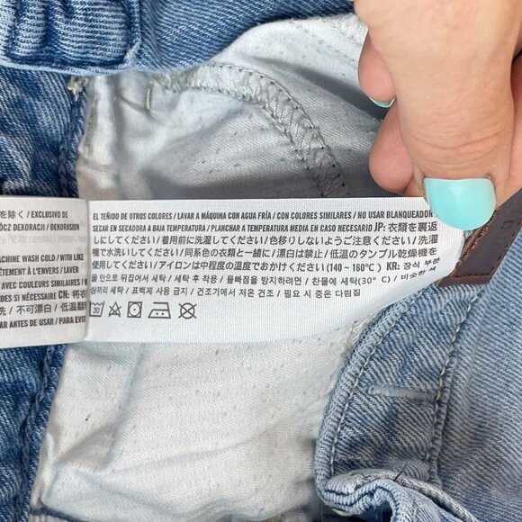 Hollister Womens Vintage Stretch Ultra High‎ Rise Mom Jeans Blue 32 Pockets - Picture 10 of 13